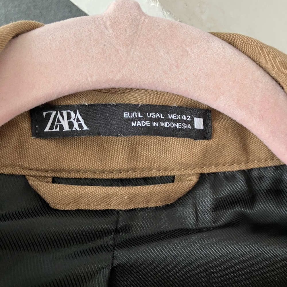 Zara Camel Brown trench coat